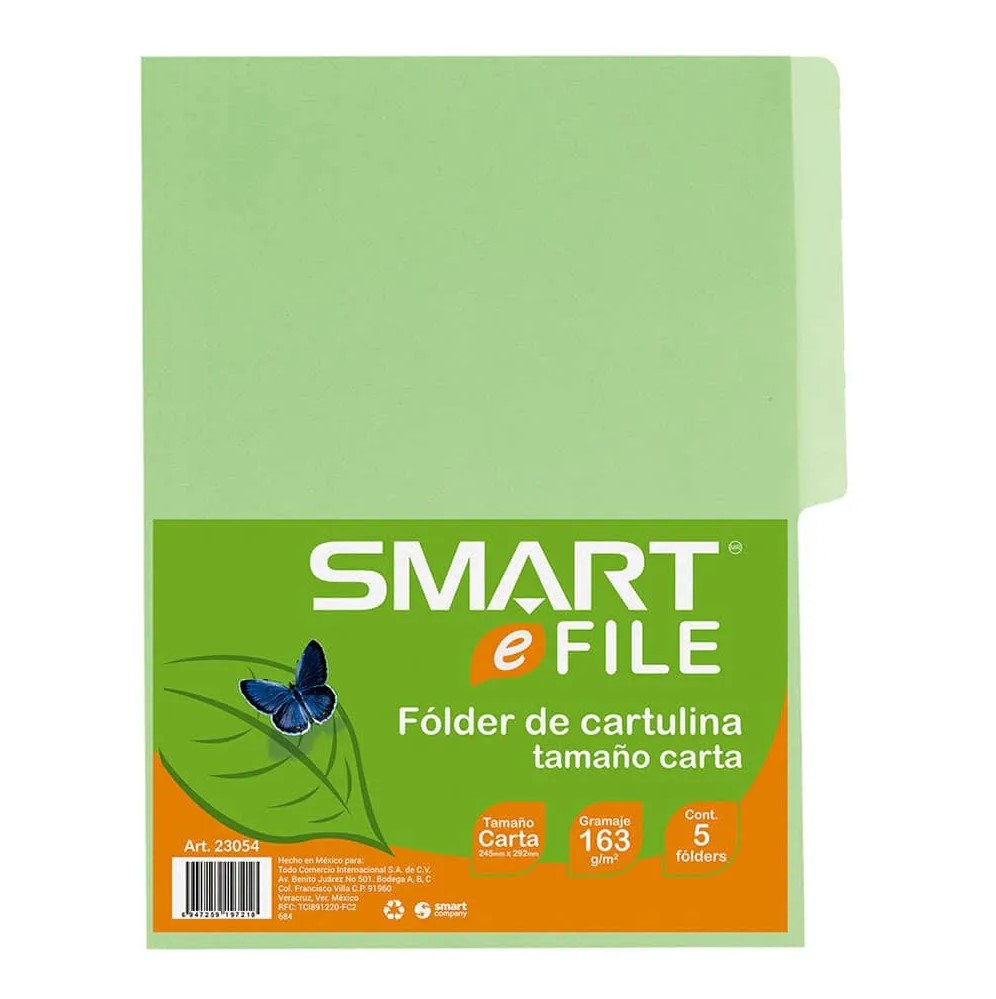 FOLDER CARTULINA CTA VERDE SMART