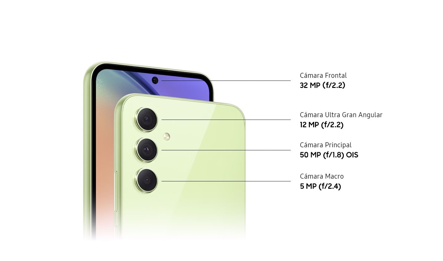 samsung a 54 camara